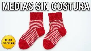Como Tejer MEDIAS SIN COSTURA en Telar Circular | Tutorial Paso a Paso