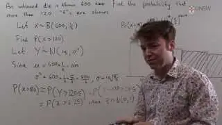 Ch9Pr55: Approximating B(n,p) with N(0,1)