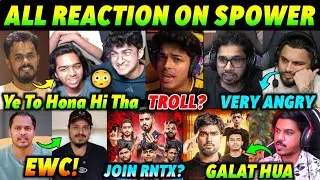 Spower JOIN 8bit - All REACTION 🤯, Jonathan Troll?, Nonx Join RNTX?, Sid Angry 😡, Kronten Call Thug📱