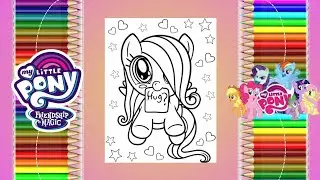 MLP | my little pony | fluttershy coloring | cute coloring | coloring pages | kids coloring |cartoon