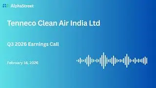 Tenneco Clean Air India Ltd Q3 FY2025-26 Earnings Conference Call