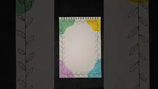 Minimal Leaf Border Art 🌿✨ | Aesthetic Frame Design