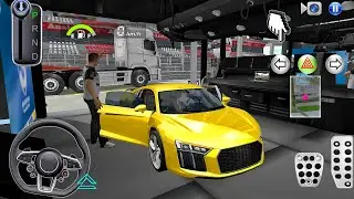 Crashed Sports Car Transporter Truck to Racing Track! 3D Driving Class 2025 - Android Gameplay