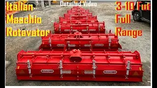 Italian Maschio Rotavator Full Range (3-10 Feet)  all Models full Detailed Video  #doabaagro