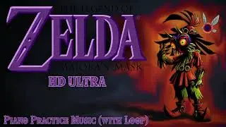 The Legend of Zelda: Majora&rsquo;s Mask: Piano Practice Music (with Loop) (Surround) HD