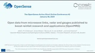 COST Action OpenSense Short Online Conference Keynote by Dr. Jafet Andersson from SMHI