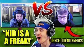 NINJA REACTS TO 14 YEAR OLD PS4 PLAYER *KILLING* NICKMERCS 2 TIMES IN TOURNAMENT!