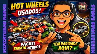 GARIMPEI HOT WHEELS USADOS E ACHEI VERDADEIROS TESOUROS! 😱🏎️