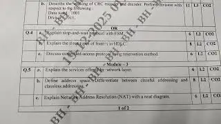 5th sem vtu CN (BCS502) final question paper 2025-26