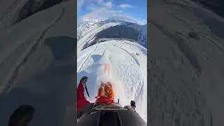 POV Steep Slope Skiing with Osmo 360 | Ultimate Snowboard Action 🎿❄️