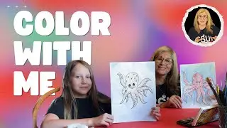 Color an Octopus With Me! Easy Colored Pencil Tutorial for Kids