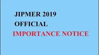 * JIPMER 2019| Important Notice | MBBS, Application Form, Exam Dates, Pattern, Syllabus *