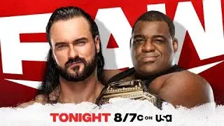 WWE Raw Legends Night 01/04/2021 Drew McIntyre Vs Keith Lee WWE Championship Match!!!!