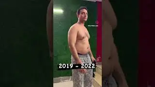 2019 October to 2022 October transformation #fitness #bodybuilding #fit #gymlife #muscle #gym