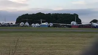 Kemble airfield aircraft scrap yard
