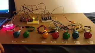 Arduino Quiz Buttons Game Show 5 Players