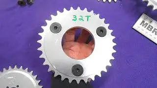 MBRebel.com Small 1/4 Inset Disc Hub Sprocket Adapter with Bolt Options  20087