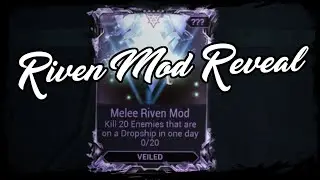 Warframe - Riven mod - Kill 20 enemies that are on a dropship in one day