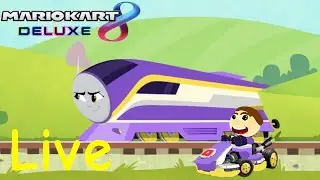 Mario kart 8 deluxe live stream with viewers part 1
