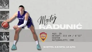 Matej Radunić | 2024/25 | RO Virtus 1960/Hsinchu Lioneers