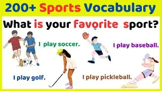 4 - 200 Sports Vocabulary with Videos | Learn Daily English for Beginners | English by Kevin