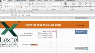 N&ordm;s sequenciais no Excel com macro formulas - Video2
