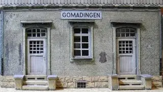 Bhf Gomadingen - Kartonmodell - Treppe EG - OG