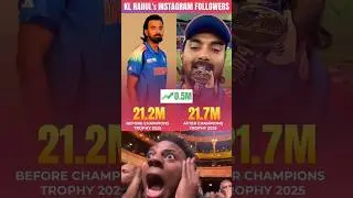kl Rahul Instagram followers 🤯