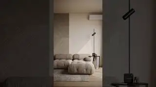 How To Create Realistic Minimal Living Room in 3d #3dvisualization #interiorvisualization