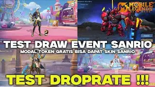 TESR DROPRATE EVENT SANRIO CHARACTERS!! MODAL TOKEN GRATIS AJA BISA DAPAT SKIN SANRIO GRATIS || MLBB