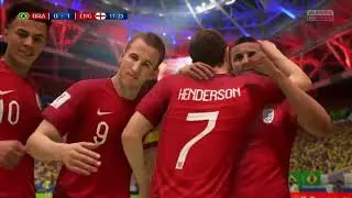 FIFA 18 World Cup | Quarter Final - Brazil vs England | PS4 Gameplay Full Match