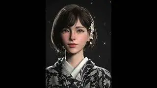 日本虚拟人美女！Japanese virtual human beauty!#虚拟人 #maya #虚拟主播 #数字人  #北京模型制作培训