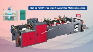 pre open bag making machine with hang hole