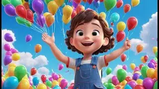 Balloon Colors Fly Up High | Color Balloon Song for Kids | Fun Floating Rhyme for Toddlers