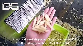 Machine to make Tasty Papad Pipe Fryum potato based snack pellets with Tubular Circular shape