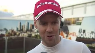 F1 2017 | Australian GP - Sebastian Vettel does a Scottish Jackie Stewart impression