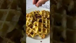 Potato waffles with amazing crispy crust