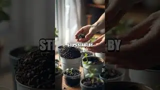 Turn Coffee Grounds Into a Window Garden