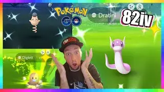 OMG! 82iv SHINY DRATINI CAUGHT + SHINY SPOINK CAUGHT IN POKEMON GO! ( 3x FULL ODDS SHINIES )