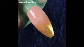 Holographic Ombre Nail Chrome Powder Super Easy Gel Polish Nail Tutorial