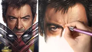 Real Time Drawing Deadpool & Wolverine(Hugh Jackman) in Colored Pencil || Part 4