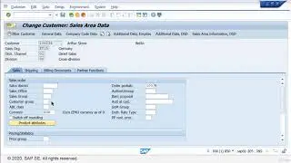 Changing Customer Master Data in SAP ERP