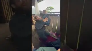 Playing with the baby #offgridfarm #nature