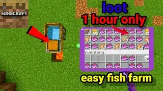 Minecraft trial mein unlimited fish farm or encharted book farm kaise banaye 1.19.2.02 in hindi