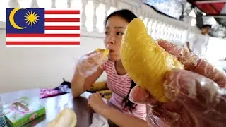 (Eng sub add) Japanese girl eats Musang King for the first time in Penang