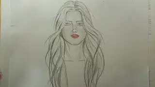 كيفية رسم فتاة جميلة بقلم رصاص / رسم سهل / How to draw a beautiful girl with a pencil / Easy drawing