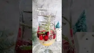 Как приготовить впечатляющий коктейль &laquo;Снежный шар&raquo; #коктейли #здоровыенапитки #праздничныенапитки