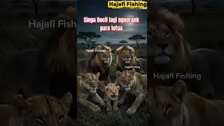 singa bocil ngeprang para tetua..!! engk ada takut takutnya..! #prank #lucu #lion #animals