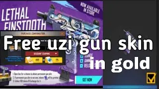 🤑How To Get Uzi Gun Skin Free 🥳🤯