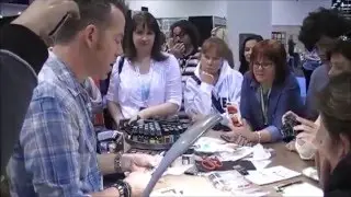 Tim Holtz demo at CHA, winter 2016